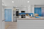Coastal upgraded backsplash kitchen